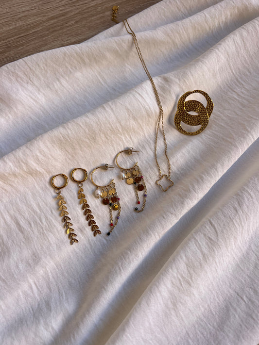 Gipsy Pack 2 earrings, Ring and Pendant